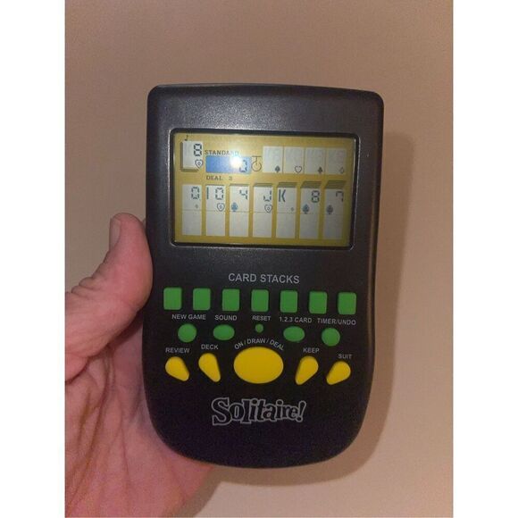 Solitare Electronic Hand Held Game 2016 Tested Works Great - Picture 3 of 3